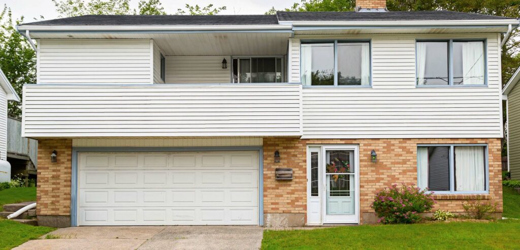 Front view of two story suburban home.