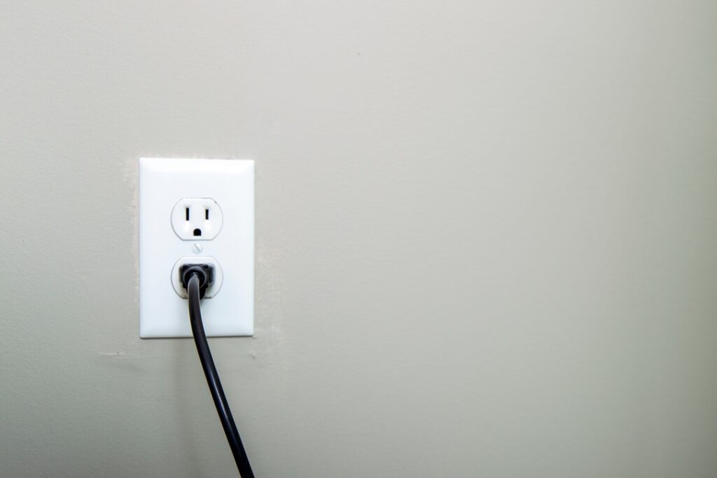 Plug on outlet