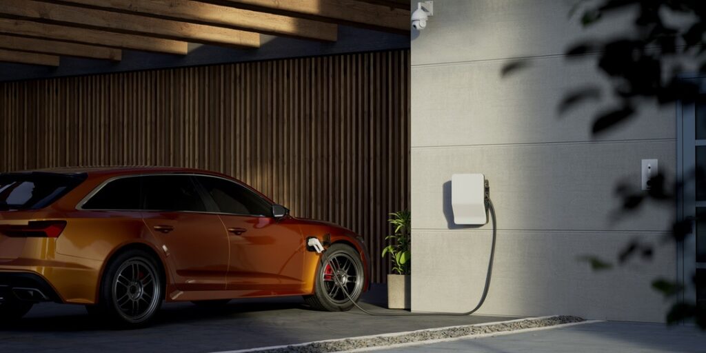 EV charging in carport