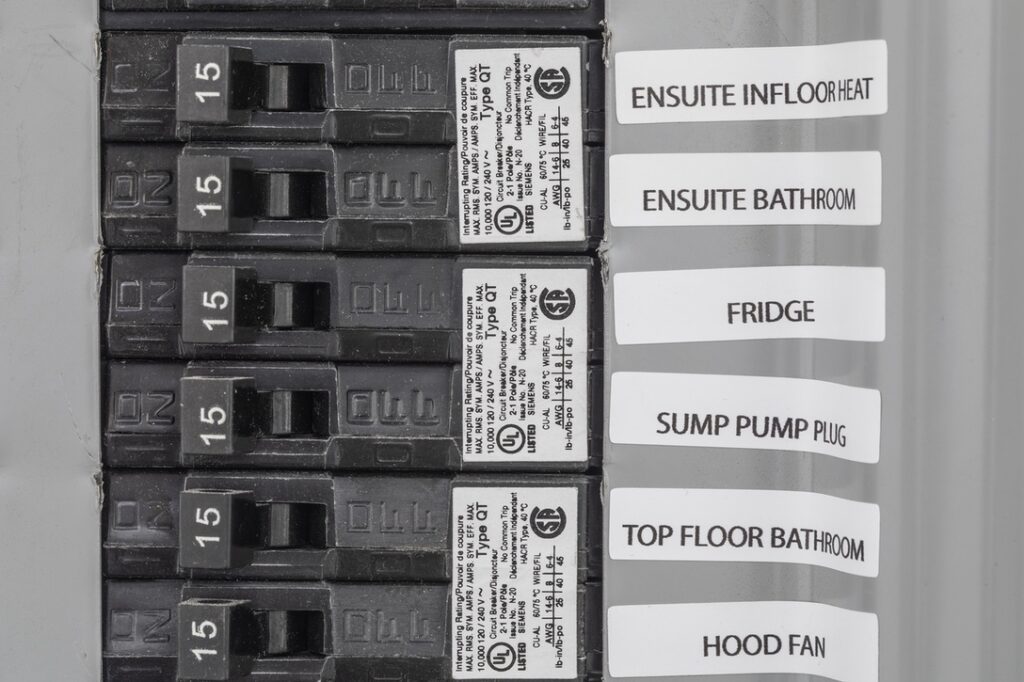 Close-up of circuit breaker that frequently trips